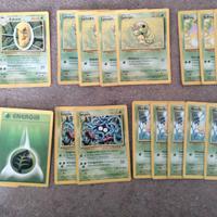 Carte Pokemon set base comuni (Erba)