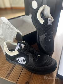 Chanel low top trainer cl. black 