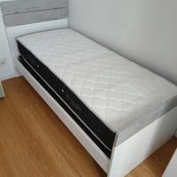Letto singolo rete e materasso 