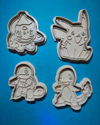 Set 4 formine per biscotti Starter Pokémon