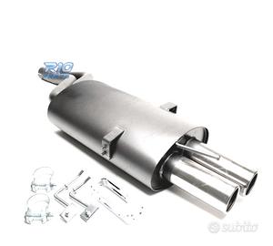 SILENZIATORE DI SCARICO BMW E46 98-07 ACCIAIO