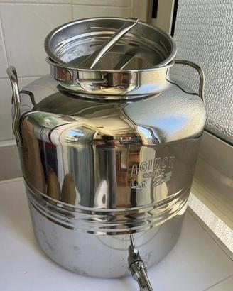 Fusto acciao inox 25 l. con rubinetto
