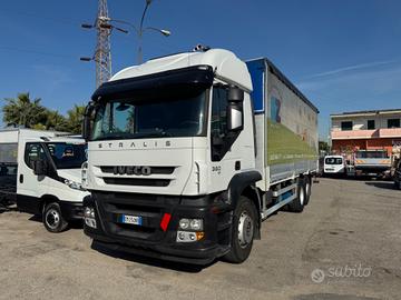 Iveco Stralis 360 cassone centinato + sponda euro 