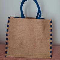 Borsa in juta e cotone