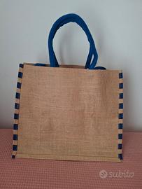 Borsa in juta e cotone