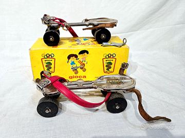 Coppia Pattini a rotelle Vintage Anni 60