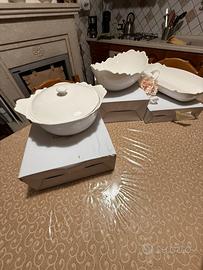 3 pezzi Porcellane Andrea Fontebasso 1760