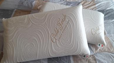 Coppia di guanciali Memory Gold Fresh