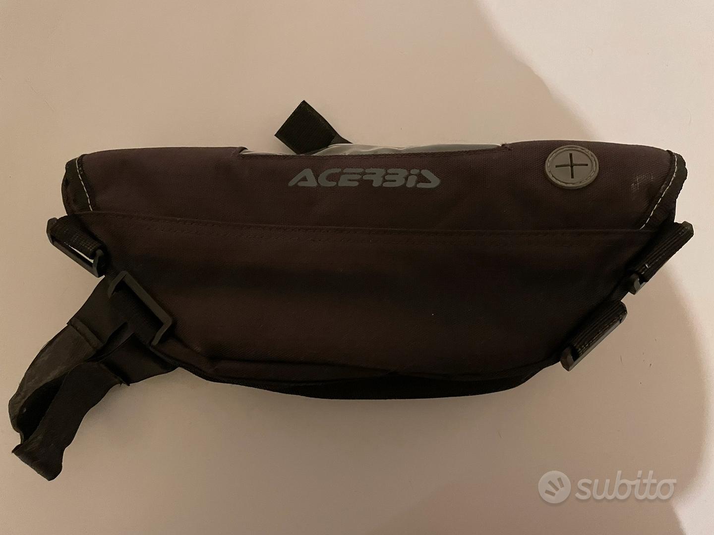 BORSA BORSETTA PORTA ATTREZZI DA MANUBRIO ACERBIS NERA MOTO CROSS ENDURO 