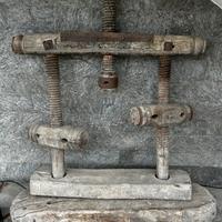 Vite in legno da torchio anni 30