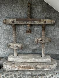 Vite in legno da torchio anni 30