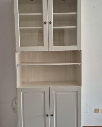 Vetrina Liatorp Ikea bianca 