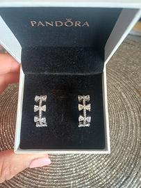 orecchini pandora cerchio fiocco