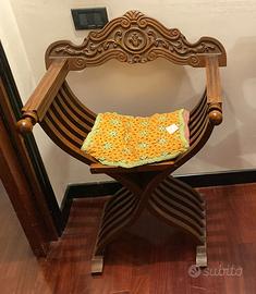 Sedia Savonarola usato VINTAGE 