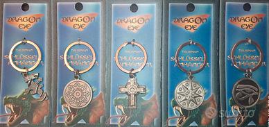 TALISMANO CON PORTACHIAVI IN METALLO 5 SOGGETTI