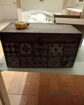 Scatola Contenitore Decorativa in Legno