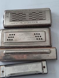 lotto armoniche   a bocca   vintage 