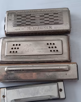 lotto armoniche   a bocca   vintage 