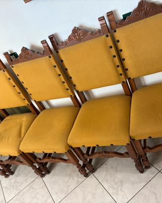 Sedie antiche foderate
