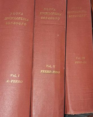 Nuova Enciclopedia Sonzogno 3 volumi
