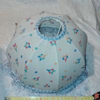 PARALUME IN STOFFA COLORE AZZURRO