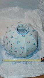 PARALUME IN STOFFA COLORE AZZURRO