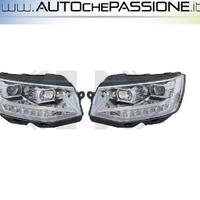 Coppia fanali cromati neri per VW Bus Transporter 