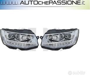 Coppia fanali cromati neri per VW Bus Transporter 