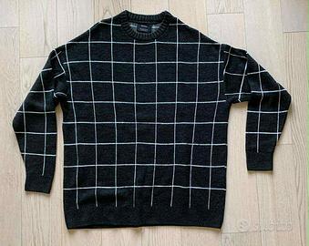 BERSHKA, Maglione Grigio scuro, Taglia M (large)