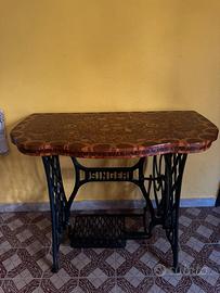 Consolle Singer d’Epoca con tavolo Ginepro