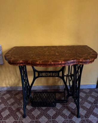Consolle Singer d’Epoca con tavolo Ginepro