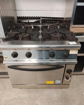 Cucina Professionale A Gas 4 Fuochi USATA 3061/U