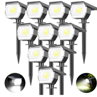 10Pcs Faretti Solari LED da Esterno