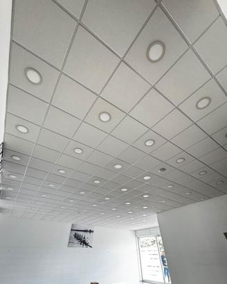 CONTROSOFFITTO + FARETTI LED + ALTOPARLANTI 200MQ