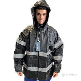 Giacca antivento antipioggia alta visibilità