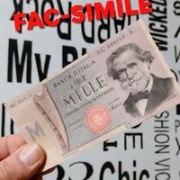 Riproduzione fac-simile banconota 1000 Mille Lire