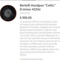 Handpan Bertelli nuovo