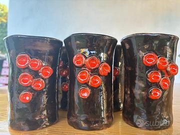 Bicchieri in ceramica