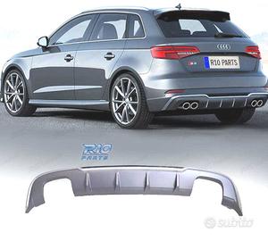 DIFFUSORE AUDI A3 HATCHBACK 17-20 LOOK S3 OO---OO