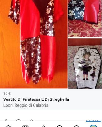 Vestito di halloween di Piratessa 