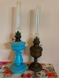 Coppia lampade ad olio antiche