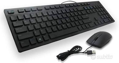 TASTIERA DELL KB216+MOUSE OTTICO DELL MS116 NERO