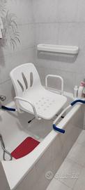 Sedia girevole vasca bagno anziani
