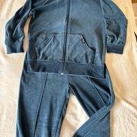 Tuta donna in ciniglia Blu  taglia L