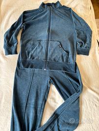 Tuta donna in ciniglia Blu  taglia L