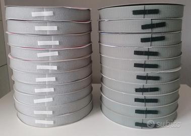 20 Pezzi Velcro Grigio 30 mm 25 m. Maschio Femmina