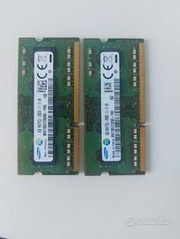coppia di memoria RAM DDR3L da 4 GB samsung