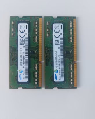 coppia di memoria RAM DDR3L da 4 GB samsung