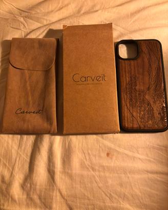 Cover MagSafe in legno per iPhone 15 plus