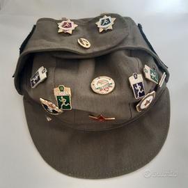 Berretto vintage Unione Sovietica originale con di